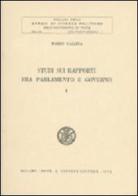 Studi sui rapporti fra Parlamento e Governo di Mario Galizia edito da Giuffrè