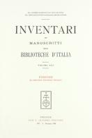 Inventari dei manoscritti delle biblioteche d'Italia vol.13 edito da Olschki