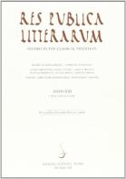 Res publica litterarum. Studies in the classical tradition vol.21 edito da Salerno