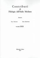 Contributi di filologia dell'Italia mediana (2015) vol.29 edito da Editoriale Umbra