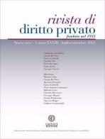 Rivista di diritto privato (2023). Nuova ediz. vol.3 edito da Cacucci