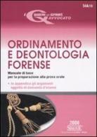 Ordinamento e deontologia forense edito da Edizioni Giuridiche Simone