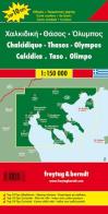 Calcidica-Taso-olimpo 1:150.000 edito da Freytag & Berndt