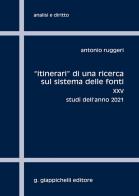 «Itinerari» di una ricerca sul sistema delle fonti vol.25 di Antonio Ruggeri edito da Giappichelli