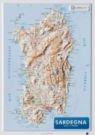 Sardegna 1:1.000.000 (carta in rilievo da banco con cornice cm 31,2x22,55) edito da Global Map