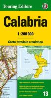 Calabria 1:200.000. Carta stradale e turistica. Ediz. multilingue edito da Touring