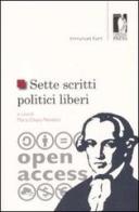 Sette scritti politici liberi di Immanuel Kant edito da Firenze University Press