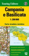 Campania e Basilicata 1:200.000. Carta stradale e turistica edito da Touring