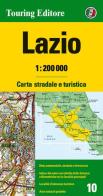 Lazio 1:200.000. Carta stradale e turistica. Ediz. multilingue edito da Touring