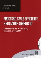 Processo civile efficiente e riduzione arretrato edito da Giappichelli-Linea Professionale