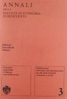Annali della Facoltà di economia di Benevento vol.3 edito da Edizioni Scientifiche Italiane