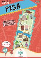 Mappa di Pisa illustrata. Con adesivi. Ediz. bilingue