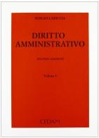 Diritto amminstrativo vol.10 di Sergio Lariccia edito da CEDAM