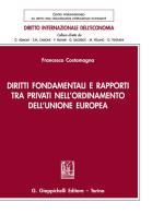 Diritti fondamentali e rapporti tra privati nell'ordinamento dell'Unione Europea di Francesco Costamagna edito da Giappichelli