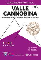 Valle Cannobina. Val Vigezzo, Monte Limidario, Centovalli, Brissago 1:25.000. Ediz. multilingue edito da Geo4Map