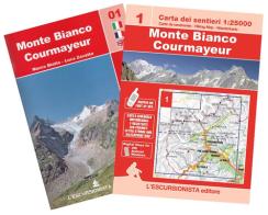 Monte Bianco. Courmayeur. Ediz. multilingue. Con cartina 1:25000 di Luca Zavatta, Marco Blatto edito da L'Escursionista