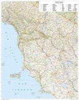 Toscana. Carta stradale della regione scala 1:250.000 (carta murale plastificata stesa cm 86x108) edito da Global Map