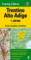 Trentino Alto Adige 1:200.000. Carta stradale e turistica. Ediz. multilingue edito da Touring