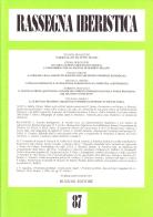 Rassegna iberistica vol.87 edito da Bulzoni
