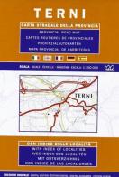 Terni. Carta stradale della provincia 1:150.000 edito da LAC