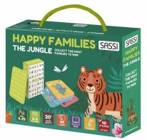 The jungle. Happy families. Valigetta con carte e stickers. Ediz. a colori. Con 44 Carte. Con 40 Adesivi di Ester Tomè edito da Sassi
