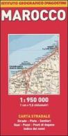 Marocco 1:950.000 edito da De Agostini
