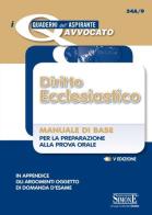 Diritto ecclesiastico. Manuale di base per la preparazione alla prova orale edito da Edizioni Giuridiche Simone