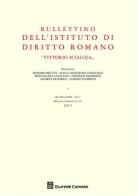 Bullettino dell'Istituto di diritto romano «Vittorio Scialoja» vol.1 edito da Giuffrè
