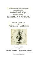 Chymica vannus-Commentatio de pharmaco catholico di Johannes de Monte-Snyder, Anonimo edito da Youcanprint