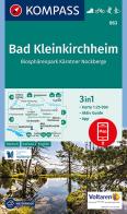 Carta escursionistica n. 063. Bad Kleinkirchheim, Nockberge 1:25.000. Ediz. italiana, tedesca e inglese edito da Kompass