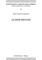 Le pene private di M. Grazia Baratella edito da Giuffrè