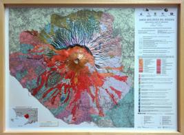 Carta geologica del Vesuvio. Scala 1:22.500 (carta in rilievo con cornice cm 91x69) edito da Global Map