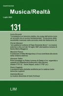 Musica/realtà (2023) vol.131 edito da LIM