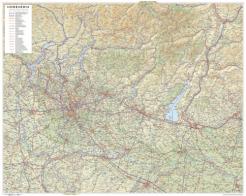 Lombardia. Carta stradale della regione 1:250.000 (carta murale plastificata stesa cm 108 x 86 cm) edito da Global Map