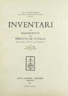 Inventari dei manoscritti delle biblioteche d'Italia vol.58 edito da Olschki