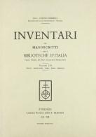 Inventari dei manoscritti delle biblioteche d'Italia vol.60 edito da Olschki