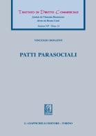 Patti parasociali di Vincenzo Donativi edito da Giappichelli