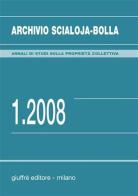 Archivio Scialoja-Bolla (2008) vol.1 edito da Giuffrè