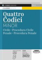 Quattro codici: Civile-Procedura civile-Penale-Procedura penale edito da Edizioni Giuridiche Simone