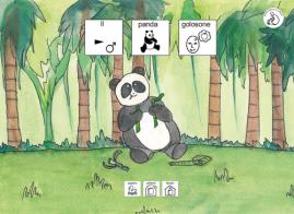 Il panda golosone. Ediz. CAA di Francesco Baistrocchi edito da Papero Editore