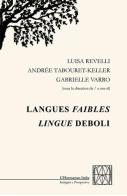 Langues faibles-Lingue deboli edito da L'Harmattan Italia