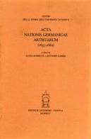 Acta nationis Germanicae artistarum (1637-1662) edito da Antenore
