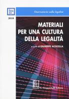 Materiali per una cultura della legalità 2018 edito da Giappichelli