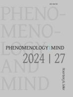 Phenomenology and mind (2024) vol. 27 edito da Rosenberg & Sellier