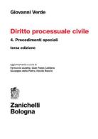 Diritto processuale civile vol.4 di Giovanni Verde edito da Zanichelli