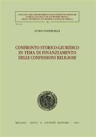 Confronto storico-giuridico in tema di finanziamento delle confessioni religiose di Luigi Vannicelli edito da Giuffrè