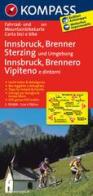 Carta cicloturistica n. 3411. Innsbruck, Brennero, Vipiteno 1:70.000 edito da Kompass