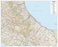 Abruzzo-Molise. Scala 1:250.000 (carta murale stradale regionale in carta cm 96x78) edito da Global Map