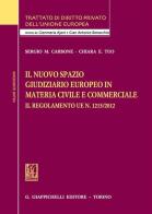 Il nuovo spazio giudiziario europeo in materia civile e commerciale di Sergio Maria Carbone, Chiara Tuo edito da Giappichelli