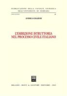 L' esibizione istruttoria nel processo civile italiano di Andrea Graziosi edito da Giuffrè